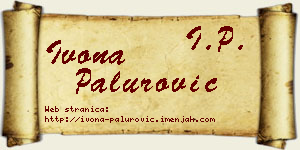 Ivona Palurović vizit kartica